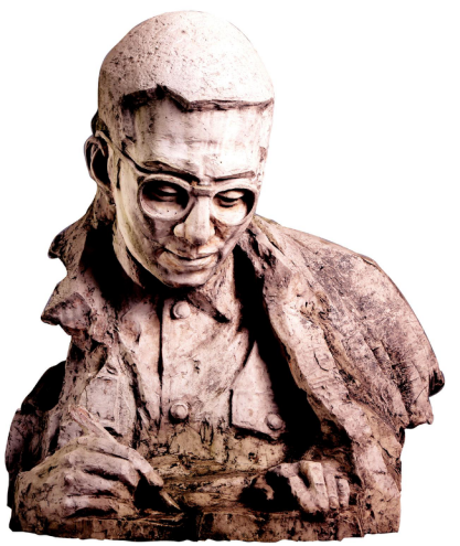 人物心博网页赏析-陈景润玻璃钢肖像心博网页